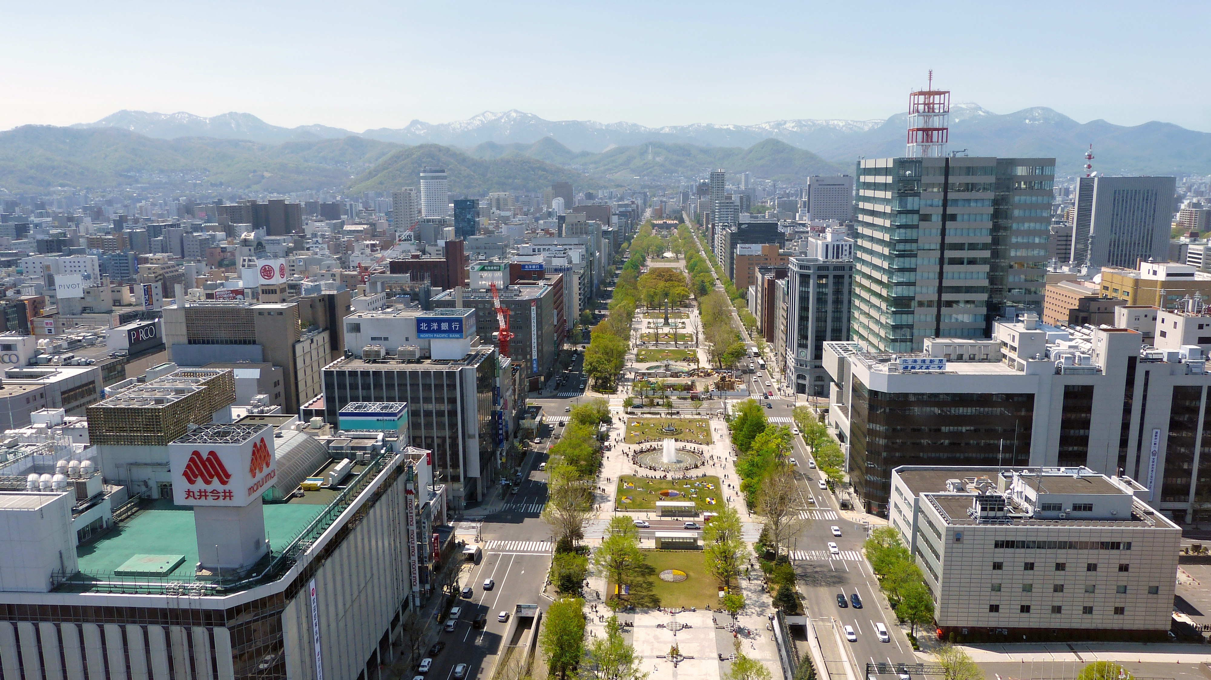 Japan Urban Panoramic View Architecture Sapporo